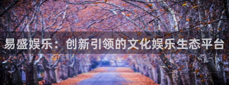永盈兴业有限公司：易盛娱乐：创新引领的文化娱乐生态平台